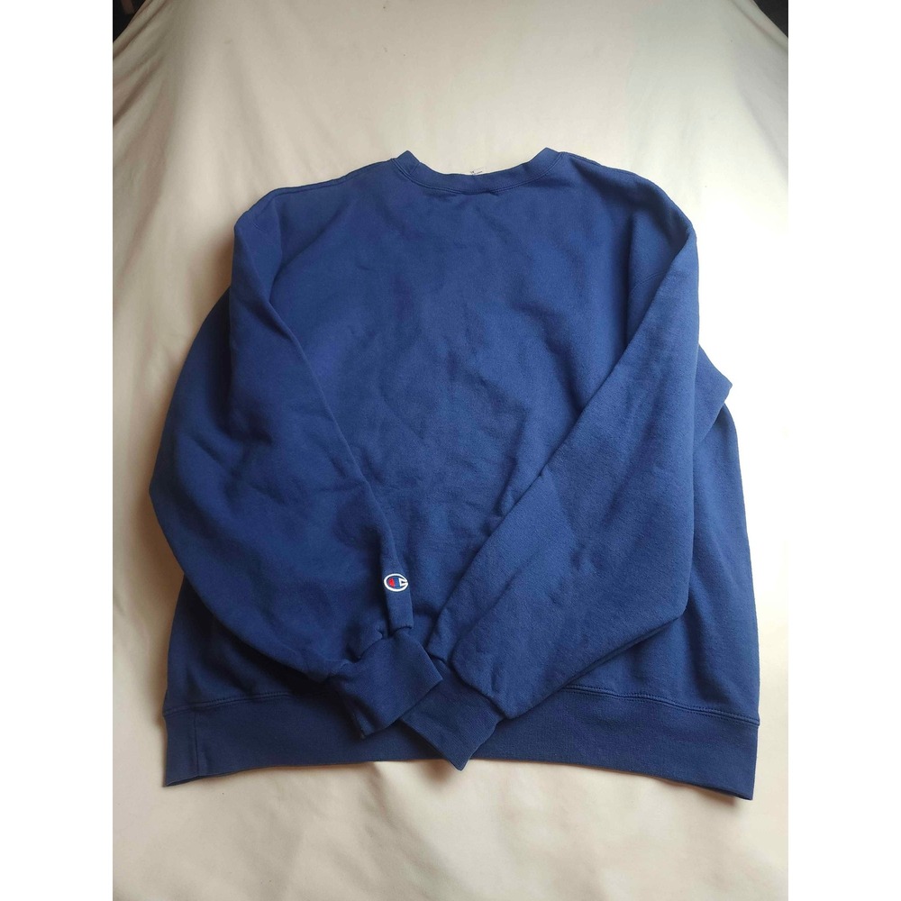 Champion Kansas Jayhawks Sweatshirt XL Blue Crewneck NCAA Collegiate Mens - Picture 6 of 7